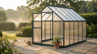 Veridian LuxeFrame 8×12 Greenhouse — Lifestyle