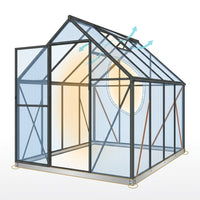 Veridian LuxeFrame 8×12 Greenhouse — How It Works